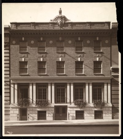 The Phi Gamma Delta Club, 44 West 44th Street, New York, 1919 by Byron Company